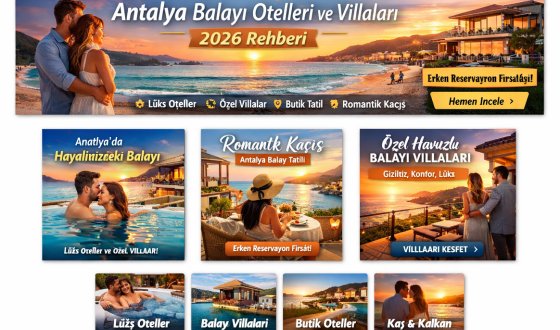Antalya Balayı Otelleri ve Villaları – 2026 Rehberi