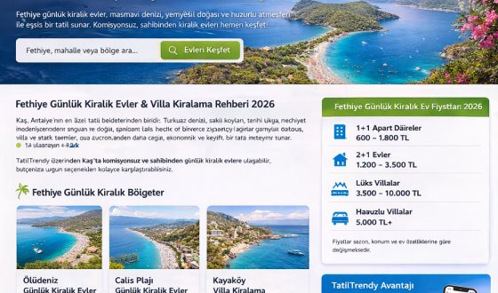 Fethiye Günlük Kiralık Evler