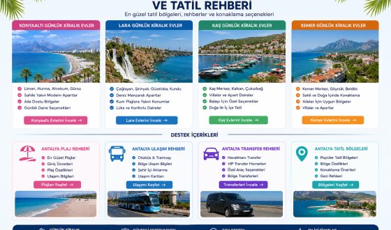 Antalya Liman Mahallesi Günlük Kiralık Evler 2026