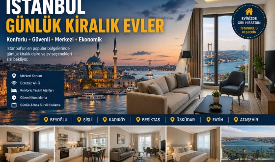 İstanbul Günlük Kiralık Evler | Beyoğlu, Kadıköy, Şişli ve Merkezi Bölgeler Rehberi