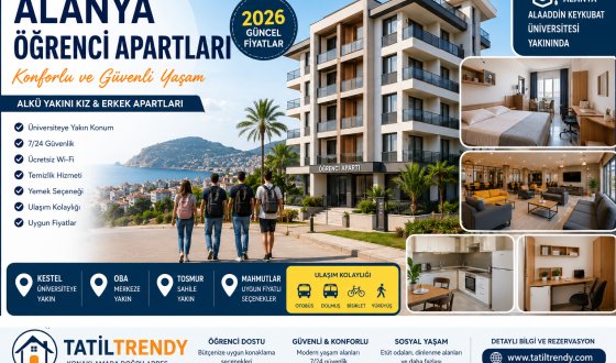 Alanya Öğrenci Yurdu 2026 Rehberi | Alanya'daki En İyi Öğrenci Yurtları